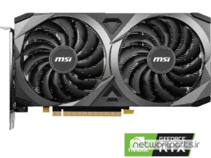 کارت گرافیکی ام اس آی (MSI) مدل RTX3060-Ventus-2X-12G-OC پردازنده گرافیکی GeForce-RTX3060 حافظه 12 گیگابایت نوع GDDR6
