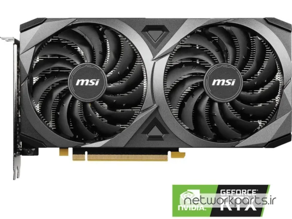 کارت گرافیکی ام اس آی (MSI) مدل RTX3060-Ventus-2X-12G-OC پردازنده گرافیکی GeForce-RTX3060 حافظه 12 گیگابایت نوع GDDR6
