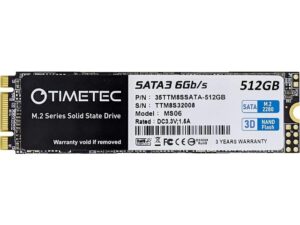 هارد درایو اس اس دی (SSD) Timetec مدل SD-35TMS30512G ظرفیت 512 گیگابایت فرم فاکتور M.2-2280 رابط SATA