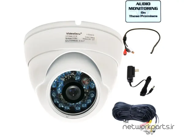 دوربین مدار بسته آنالوگ (Analog) ویدیو سکیو (VideoSecu) مدل VD6HWBKC با وضوح 600 TV Line