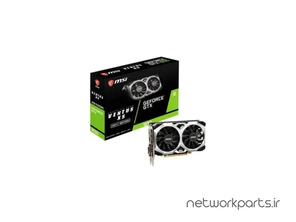 کارت گرافیکی ام اس آی (MSI) مدل GTX1650-D6-VENTUS-XS-OCV1 پردازنده گرافیکی GeForce-GTX1650 حافظه 4 گیگابایت نوع GDDR6