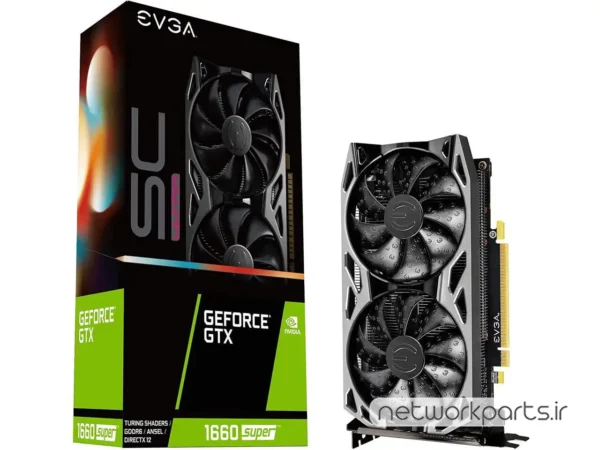 کارت گرافیکی ای وی جی ای (EVGA) مدل 06G-P4-1068-KR پردازنده گرافیکی GeForce-GTX1660SUPER حافظه 6 گیگابایت نوع GDDR6