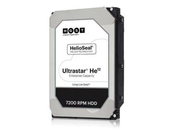 هارد دیسک درایو اینترنال اچ جی اس تی (HGST) مدل 0F30146 ظرفیت 12 ترابایت سرعت 7200RPM رابط SATA