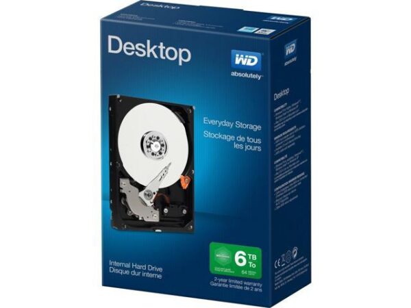 هارد دیسک درایو اینترنال وسترن دیجیتال (Western Digital) ظرفیت 6 ترابایت رابط SATA