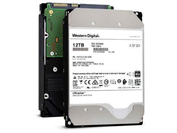 هارد دیسک درایو اینترنال اچ جی اس تی (HGST) مدل HUH721212AL4200 ظرفیت 12 ترابایت سرعت 7200RPM رابط SAS