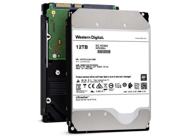 هارد دیسک درایو اینترنال اچ جی اس تی (HGST) مدل HUH721212ALE600 ظرفیت 12 ترابایت سرعت 7200RPM رابط SATA