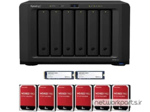 ذخیره ساز تحت شبکه (NAS) سینولوژی (Synology) مدل DS1621XS+ دارای 24TB (6x 4TB) هارد درایو و 8GB حافظه رم