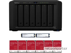 ذخیره ساز تحت شبکه (NAS) سینولوژی (Synology) مدل DS1621+ دارای 84TB (6x 14TB) هارد درایو و 4GB حافظه رم
