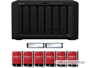 ذخیره ساز تحت شبکه (NAS) سینولوژی (Synology) مدل DS1621+ دارای 36TB (6x 6TB) هارد درایو و 4GB حافظه رم