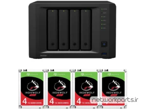 ذخیره ساز تحت شبکه (NAS) سینولوژی (Synology) مدل DVA3221 دارای 16TB (4x 4TB) هارد درایو و 8GB حافظه رم