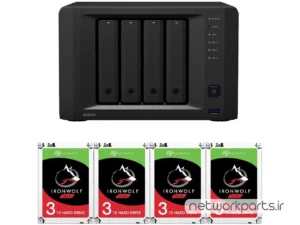 ذخیره ساز تحت شبکه (NAS) سینولوژی (Synology) مدل DVA3221 دارای 12TB (4x 3TB) هارد درایو و 8GB حافظه رم