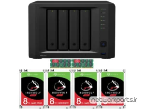 ذخیره ساز تحت شبکه (NAS) سینولوژی (Synology) مدل DVA3221 دارای 32TB (4x 8TB) هارد درایو و 16GB حافظه رم