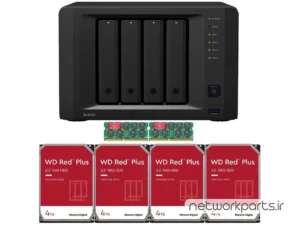 ذخیره ساز تحت شبکه (NAS) سینولوژی (Synology) مدل DVA3221 دارای 16TB (4x 4TB) هارد درایو و 32GB حافظه رم