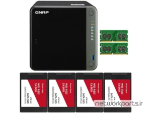 ذخیره ساز تحت شبکه (NAS) کیونپ (Qnap) مدل TS-453D دارای 16TB (4x 4TB) هارد درایو و 8GB حافظه رم