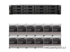 ذخیره ساز تحت شبکه (NAS) سینولوژی (Synology) مدل RS3621XS+ دارای 192TB (12x 16TB) هارد درایو و 8GB حافظه رم