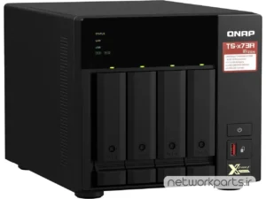 ذخیره ساز تحت شبکه (NAS) کیونپ (Qnap) مدل TS-473A دارای 48TB (4x 12TB) هارد درایو و 32GB حافظه رم