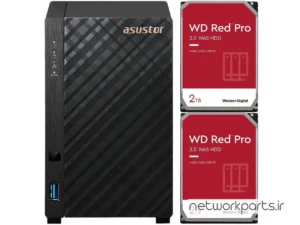ذخیره ساز تحت شبکه (NAS) اسستور (Asustor) مدل AS1102T دارای 4TB (2x 2TB) هارد درایو و 1GB حافظه رم
