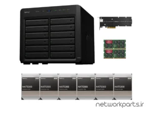 ذخیره ساز تحت شبکه (NAS) سینولوژی (Synology) مدل DS2422+ دارای 24TB (6x 4TB) هارد درایو و 8GB حافظه رم