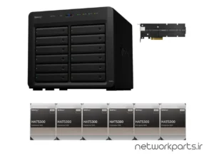 ذخیره ساز تحت شبکه (NAS) سینولوژی (Synology) مدل DS2422+ دارای 24TB (6x 4TB) هارد درایو و 4GB حافظه رم