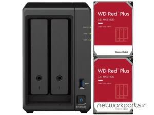 ذخیره ساز تحت شبکه (NAS) سینولوژی (Synology) مدل DVA1622 دارای 6TB (2x 3TB) هارد درایو و 6GB حافظه رم