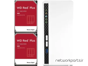 ذخیره ساز تحت شبکه (NAS) کیونپ (Qnap) مدل TS-233-US دارای 20TB (2x 10TB) هارد درایو و 2GB حافظه رم