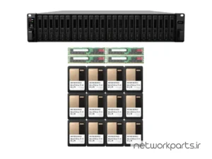 ذخیره ساز تحت شبکه (NAS) سینولوژی (Synology) مدل FS3410 دارای 46.08TB (12x 3.84TB) هارد درایو و 128GB حافظه رم