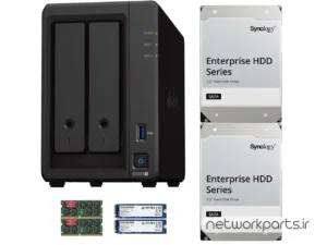 ذخیره ساز تحت شبکه (NAS) سینولوژی (Synology) مدل DS723+ دارای 8TB (2x 4TB) هارد درایو و 8GB حافظه رم