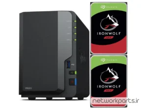 ذخیره ساز تحت شبکه (NAS) سینولوژی (Synology) مدل DS223 دارای 4TB (2x 2TB) هارد درایو