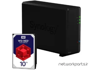 ذخیره ساز تحت شبکه (NAS) سینولوژی (Synology) مدل DS118 دارای 10TB هارد درایو و 1GB حافظه رم