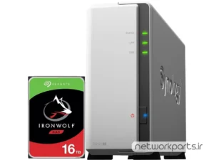 ذخیره ساز تحت شبکه (NAS) سینولوژی (Synology) مدل DS120J دارای 16TB هارد درایو و 512MB حافظه رم