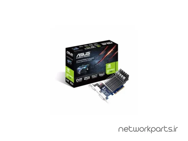 کارت گرافیکی ایسوس (ASUS) مدل 90YV0943-M0NA00 پردازنده گرافیکی GeForce-GT710 حافظه 2 گیگابایت نوع DDR3