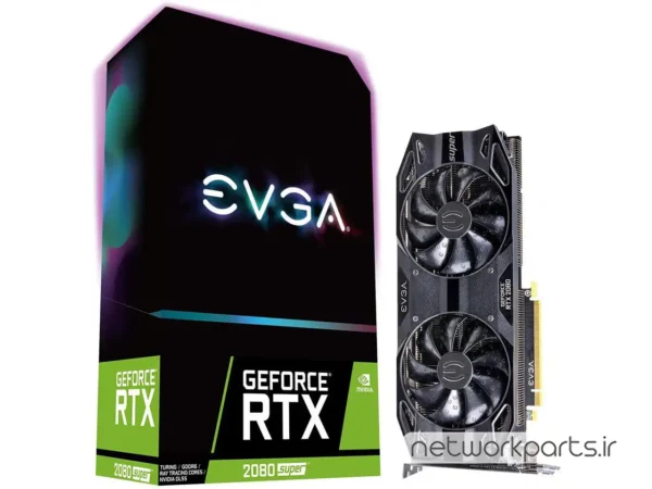 کارت گرافیکی ای وی جی ای (EVGA) مدل 08G-P4-3081-KR پردازنده گرافیکی GeForce-RTX2080SUPER حافظه 8 گیگابایت نوع GDDR6