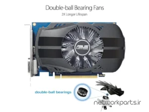 کارت گرافیکی ایسوس (ASUS) مدل 90YV0AU0-M0NA00 پردازنده گرافیکی GeForce-GT1030 حافظه 2 گیگابایت نوع GDDR5