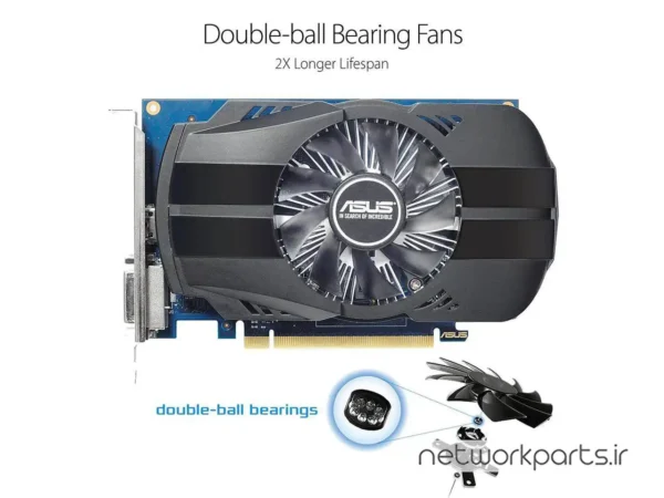 کارت گرافیکی ایسوس (ASUS) مدل 90YV0AU0-M0NA00 پردازنده گرافیکی GeForce-GT1030 حافظه 2 گیگابایت نوع GDDR5