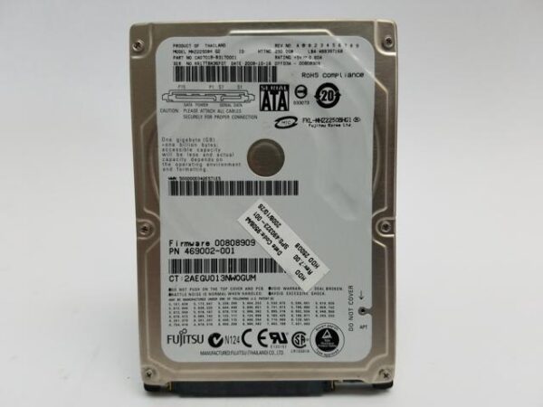 هارد دیسک درایو اینترنال فوجیتسو (Fujitsu) مدل MHZ2250BH ظرفیت 250 گیگابایت سرعت 5400RPM