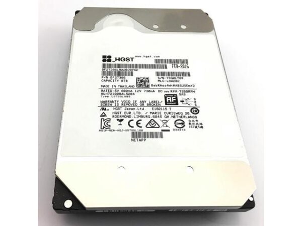 هارد دیسک درایو اینترنال اچ جی اس تی (HGST) مدل HUH721008AL5204 ظرفیت 8 ترابایت سرعت 7200RPM رابط SAS