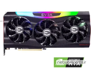 کارت گرافیکی ای وی جی ای (EVGA) مدل 24G-P5-3987-KR پردازنده گرافیکی GeForce-RTX3090 حافظه 24 گیگابایت نوع DDR6X
