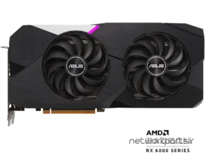 کارت گرافیکی ایسوس (ASUS) مدل RX6700-XT پردازنده گرافیکی Radeon-RX6700XT حافظه 12 گیگابایت نوع GDDR6