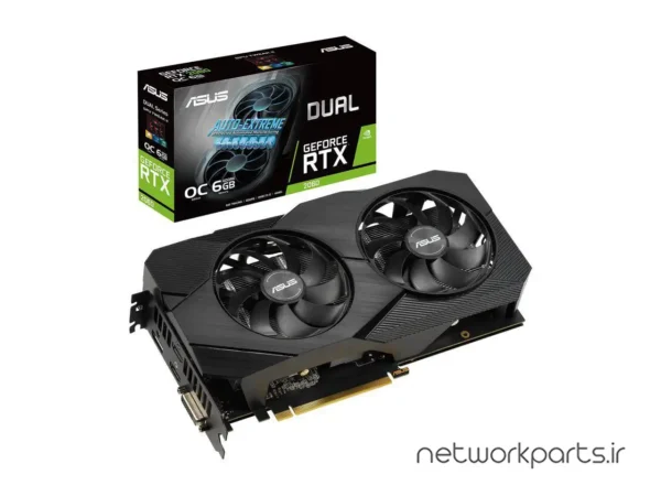 کارت گرافیکی ایسوس (ASUS) مدل DUAL-RTX2060-O6G-EVO پردازنده گرافیکی GeForce-RTX2060 حافظه 6 گیگابایت