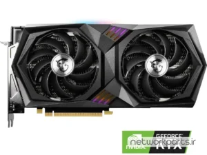 کارت گرافیکی ام اس آی (MSI) مدل RTX3060-Gaming-X-12G پردازنده گرافیکی GeForce-RTX3060 حافظه 12 گیگابایت نوع ddr6
