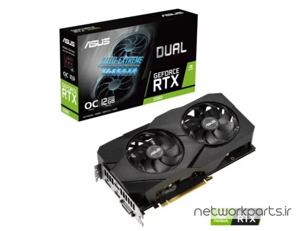 کارت گرافیکی ایسوس (ASUS) مدل DUAL-RTX2060-O12G-EVO حافظه 12 گیگابایت نوع GDDR6