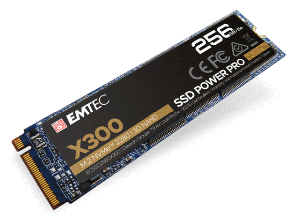 هارد درایو اس اس دی (SSD) امتک (EMTEC) مدل ECSSD256GX300 ظرفیت 256 گیگابایت فرم فاکتور M.2-2280 رابط NVMe