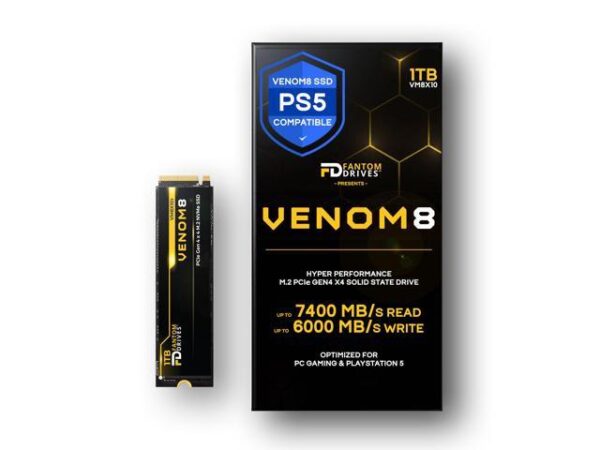 هارد درایو اس اس دی (SSD) فانتوم (FANTOM) مدل VM8X10 ظرفیت 1 ترابایت فرم فاکتور M.2-2280 رابط NVMe