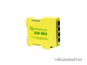 سوییچ برین باکس (Brainboxes) سری Industrial مدل SW-504 دارای 4 پورت