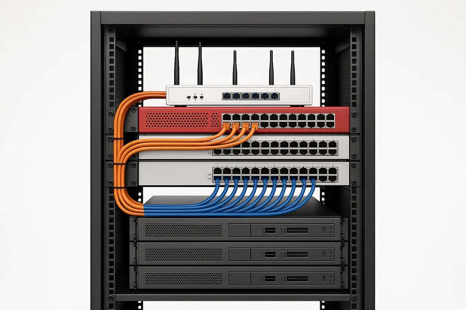 چگونه یک شبکه پایدار و امن راه_اندازی کنیم؟ - تصویر 2-تجهیزات شبکه